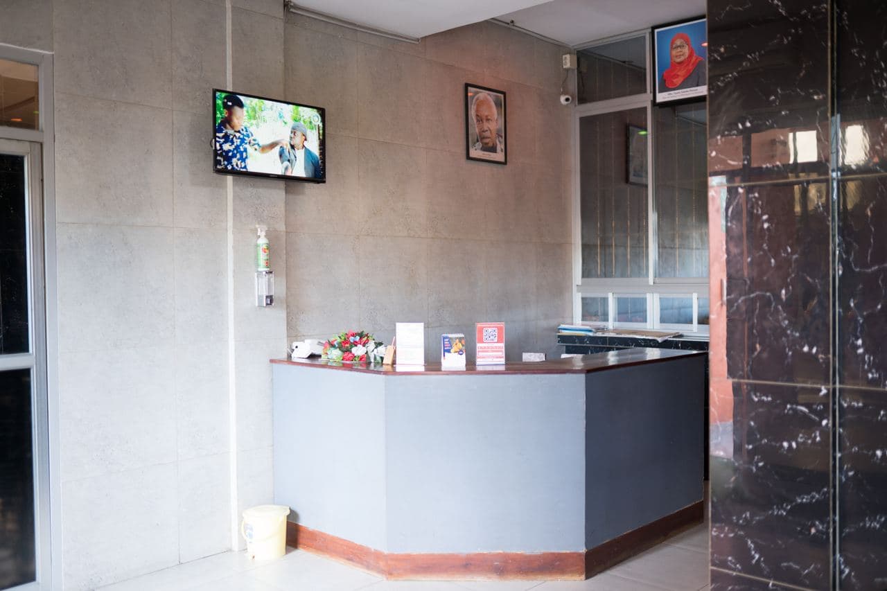 Front desk at Mountain G Hotel